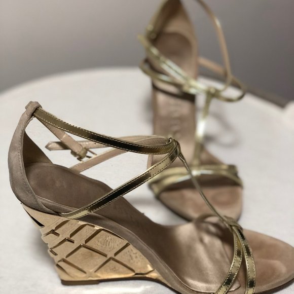 Burberry Wedge Sandals - Picture 2 of 6